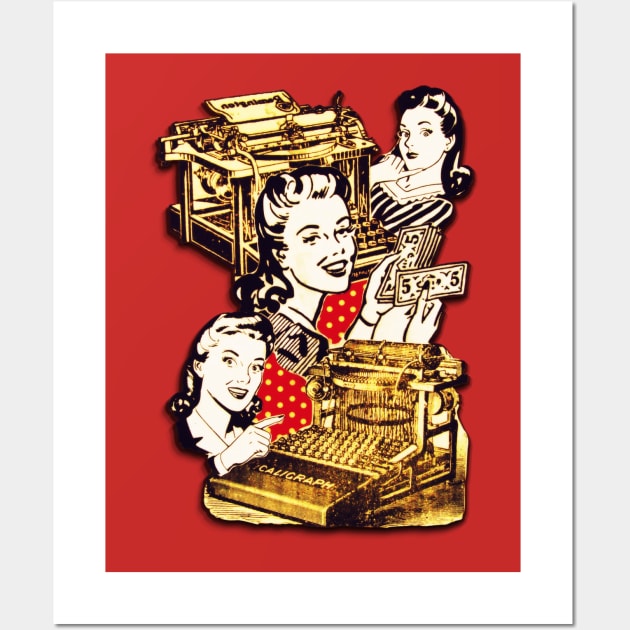 Quirky Office Gals Wall Art by Jan4insight TeeStore